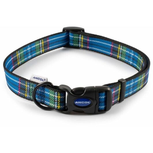 Adjustable Collar Tartan Blue - lge - 800699 - Ancol