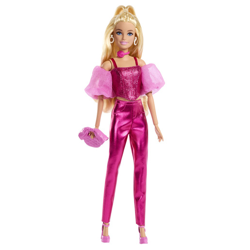 Barbie Deluxe Style Pink Outfit Doll