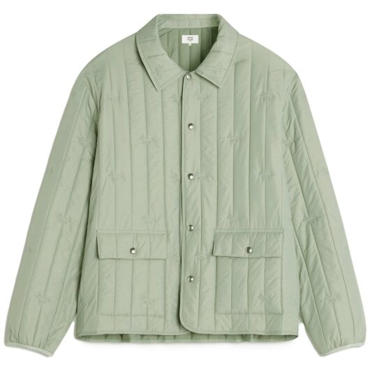 MAISON KITSUNE PARIS QUILTED BLOUSON Size: L, colour: GREEN