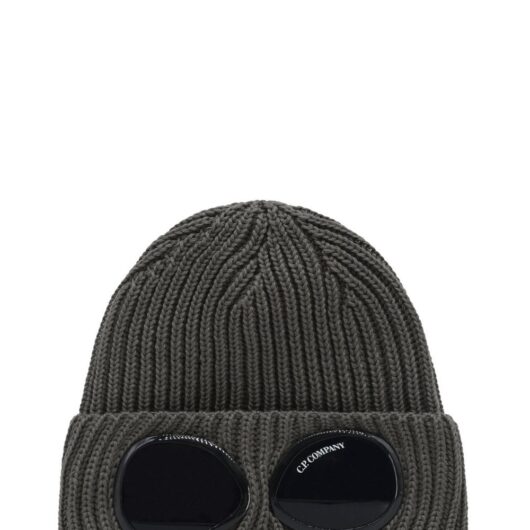 CP COMPANY MERINO WOOL GOOGLE HAT Size: OS, colour: WALNUT