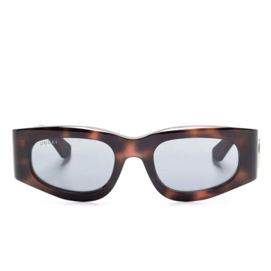 GUCCI EYEWEAR ICONIC INTERLOCKING GG SUNGLASSES Size: OS, colour: BROW
