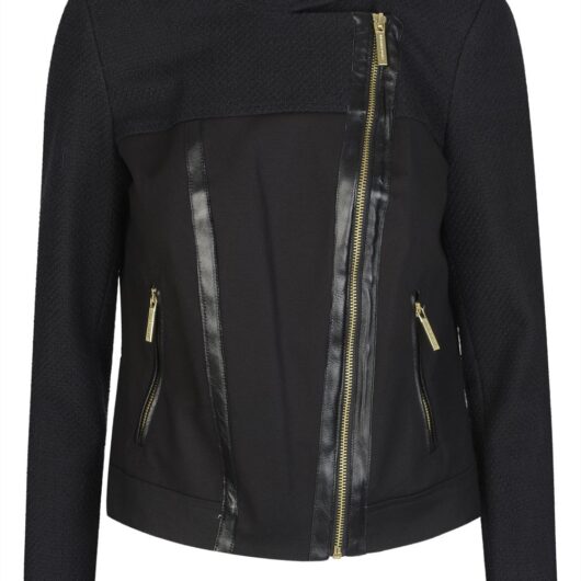 MICHAEL KORS MIXED MEDIA MOTO colour: BLACK