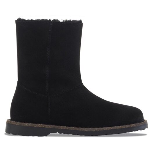 BIRKENSTOCK Womens Uppsala Zip Shearling Size: 39, colour: BLACK