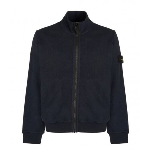 STONE ISLAND JUNIOR KIDS S0200 ZIP SWEATER Size: 10Y, colour: NAVY