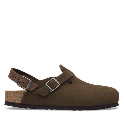 BIRKENSTOCK Tokio Suede Leather Size: 43, colour: BROWN