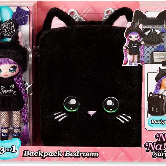 Na! Na! Na! Surprise 3in1 Bedroom Black Backpack Playset