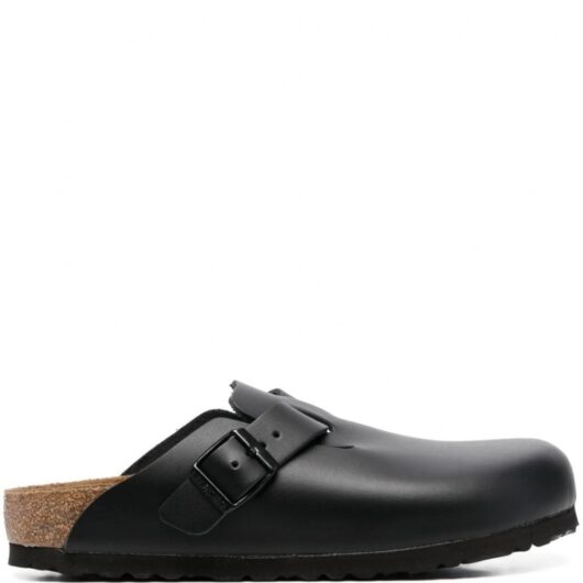 BIRKENSTOCK Boston Natural Leather Size: 44, colour: BLACK