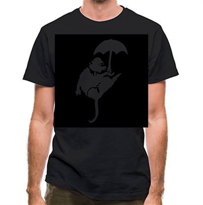 Banksy Flying Rat classic fit.