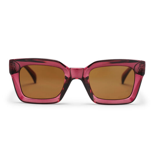 CHPO Anna Recycled Sunglasses - Burgundy/Brown