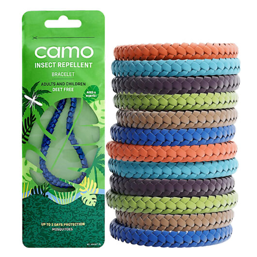Camo Insect Repellent Bracelet - Faux Leather