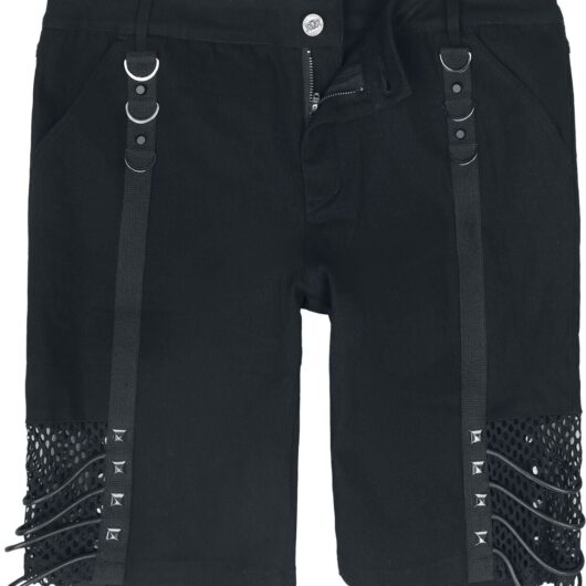 Devil Fashion - Gothic Shorts - Punk Thick Rope Mesh Trousers - S to XXL - for Men - black