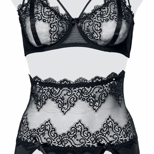 Grey Velvet 2-Part Lace Bra Set Underwear black