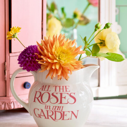 Pink Toast Roses For Love & Friendship 3 Pint Jug - Unique Handmade & Hand Decorated English Earthenware Decorative Jug | Emma Bridgewater